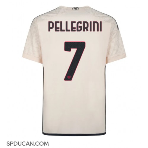 Muški Nogometni Dres AS Roma Lorenzo Pellegrini #7 Gostujuci 2023-24 Kratak Rukav